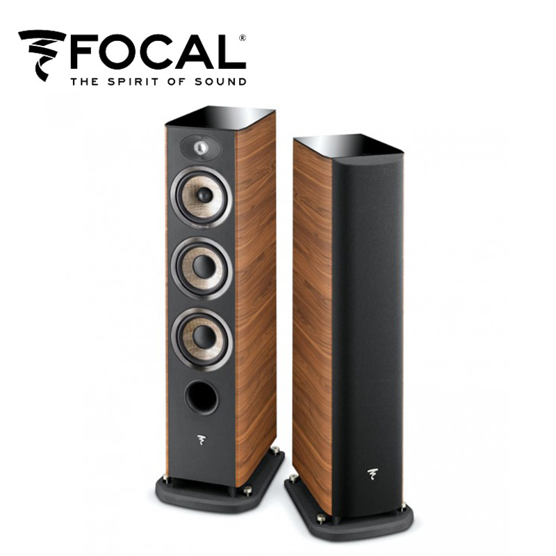 focal 法国 aria 926 落地喇叭 三音路 低音反射孔 木纹/钢烤黑 保固5